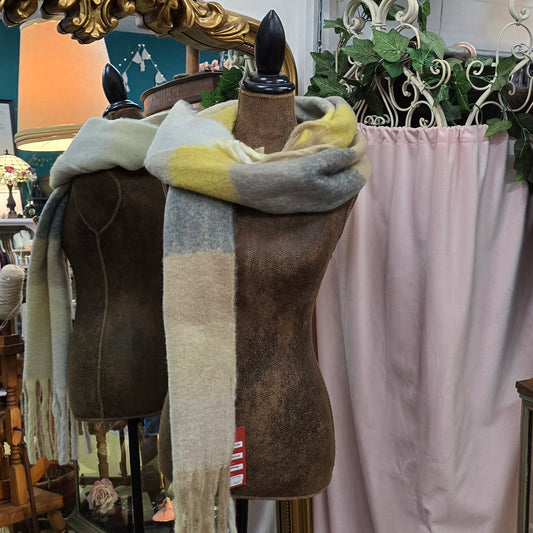 Warm Winter Scarf - Yellow Tones