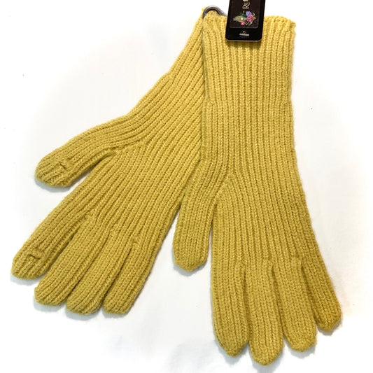 Yellow Gloves Knitted