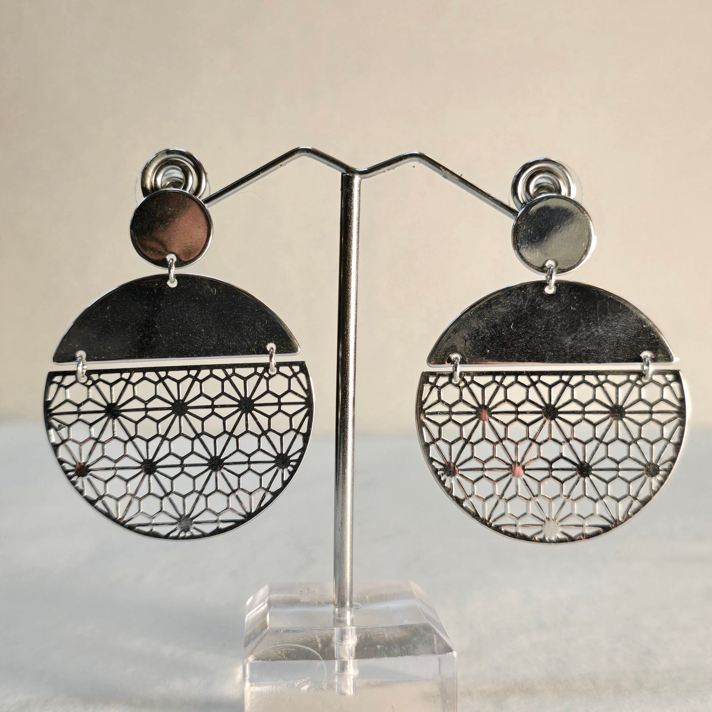 SA Large Silver Earrings