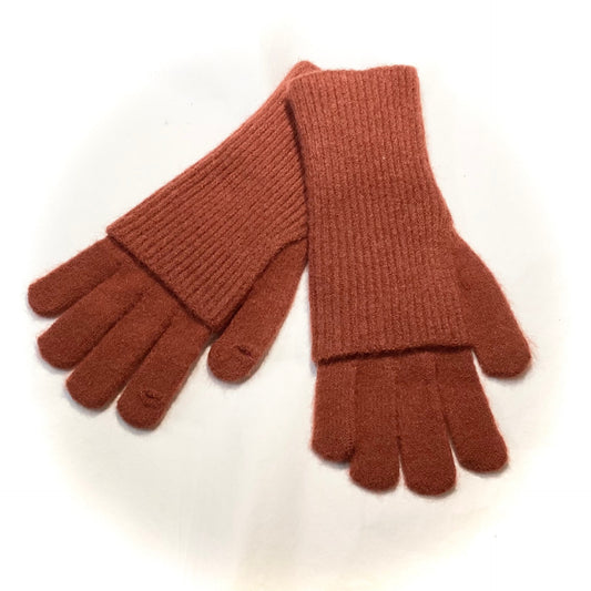 Finger Pull Over Gloves - Rust