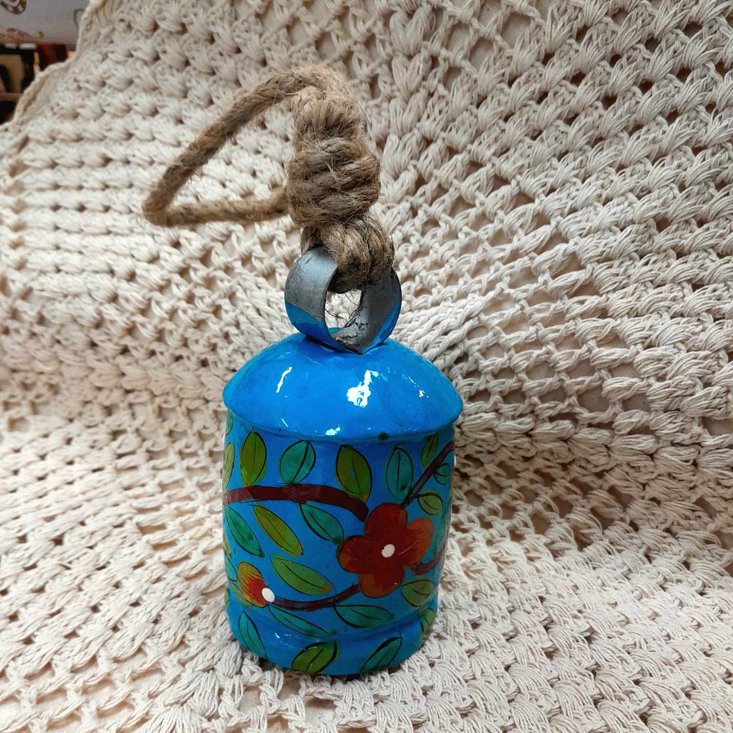 Painted Iron Cow Bell Hanging