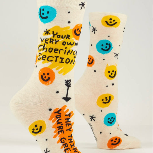 Ladies Crew Socks - Cheering Section