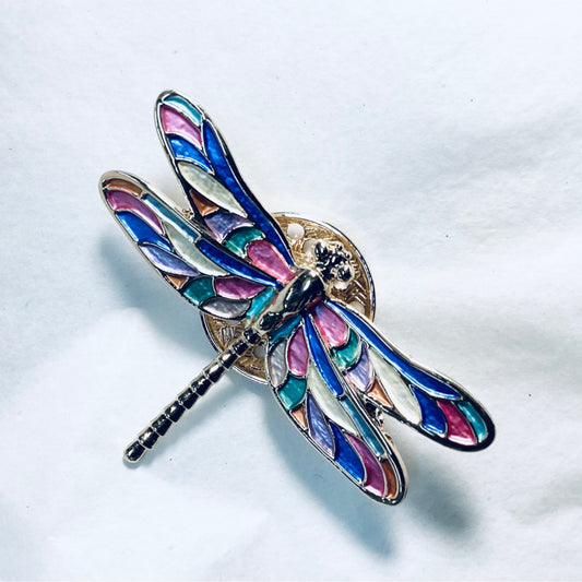 Dragonfly Magnet Brooch - Pastel
