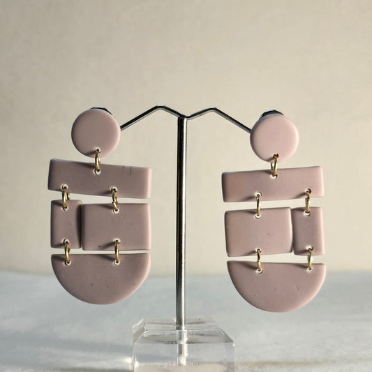 PG Purple Dangling Earrings