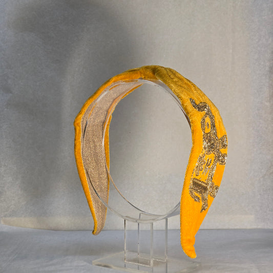 Sunset Embroidered Headpiece