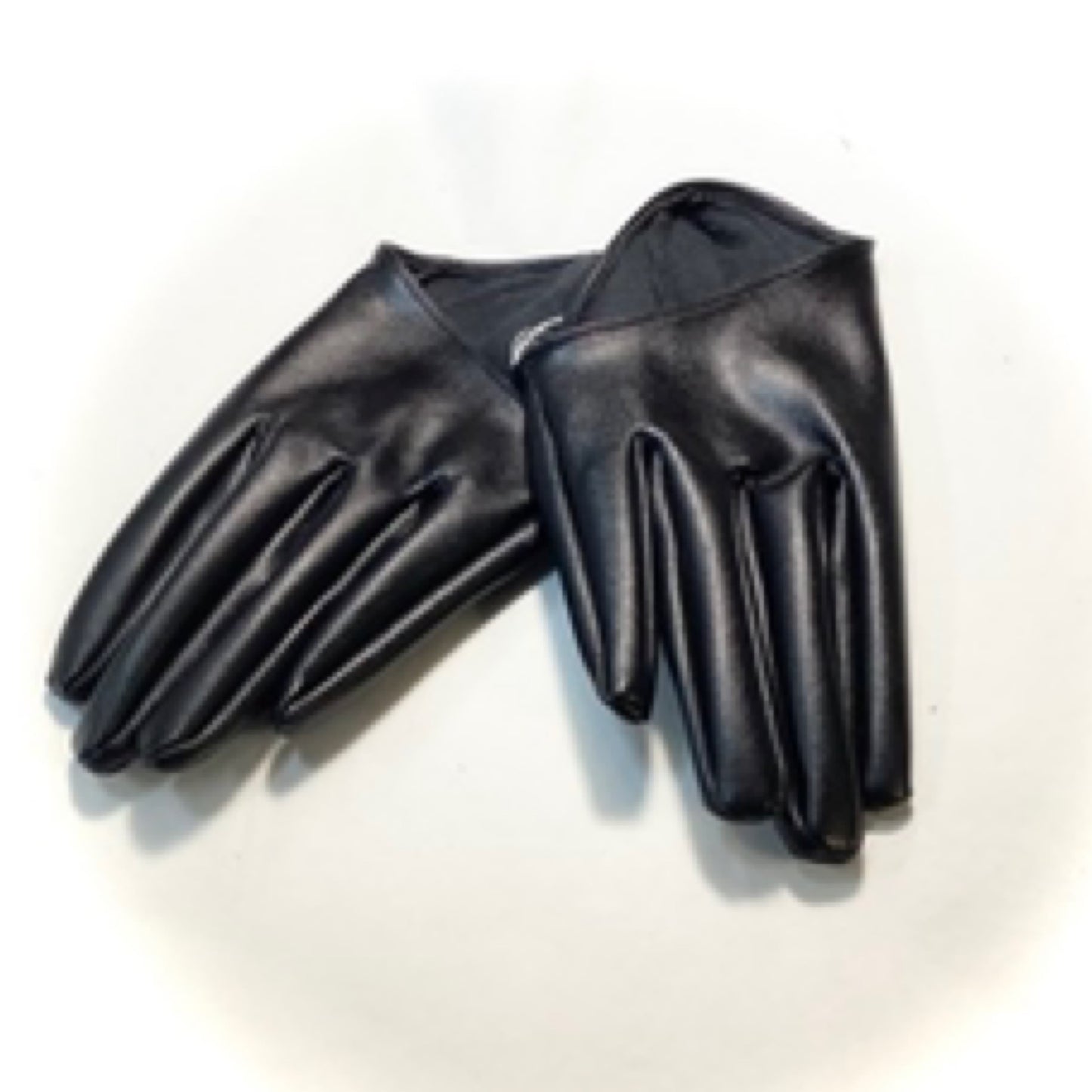 Half Glove Leather Black