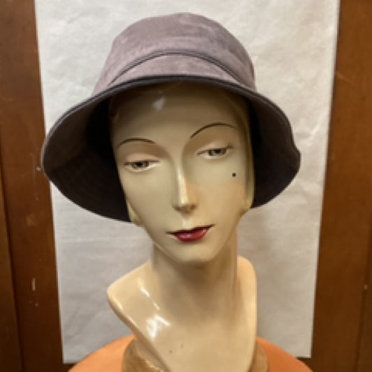 Suede Grey Bucket Hat