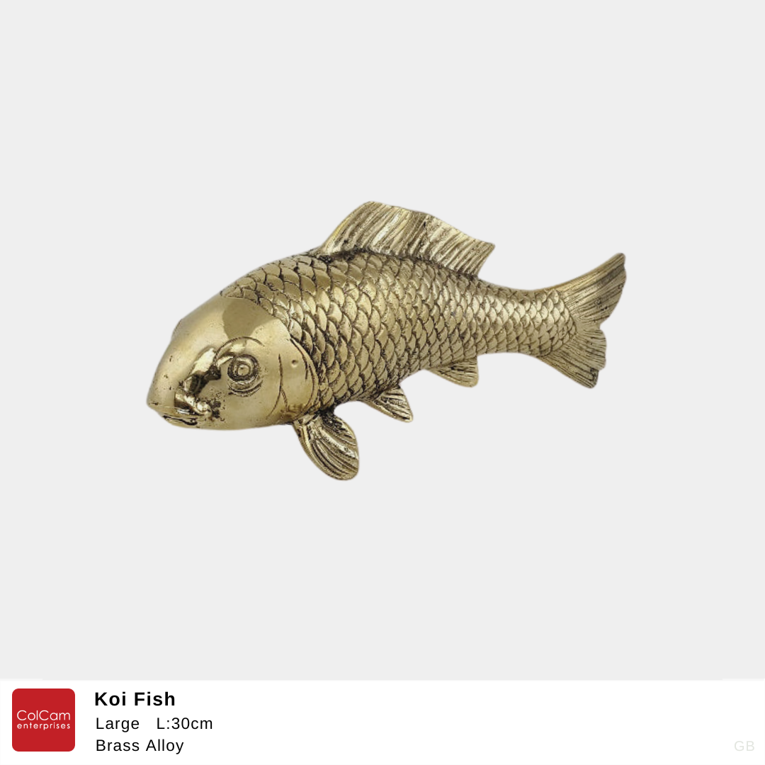 Large Brass Koi