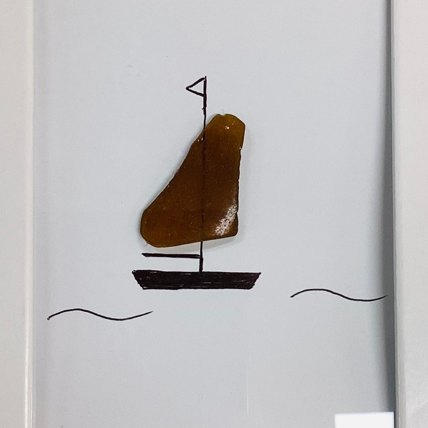 Mini Boat Glass Artwork