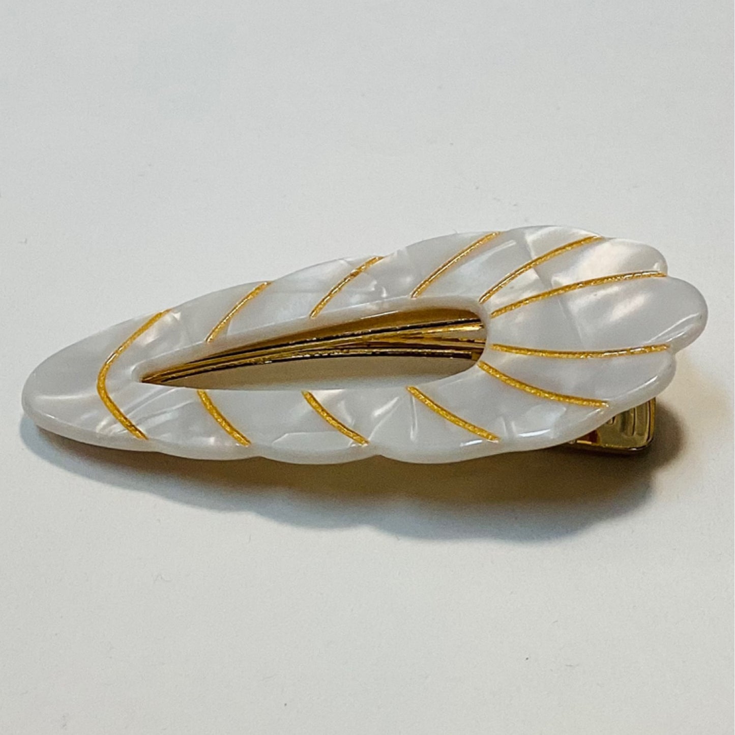 Gold Etched Hair clip