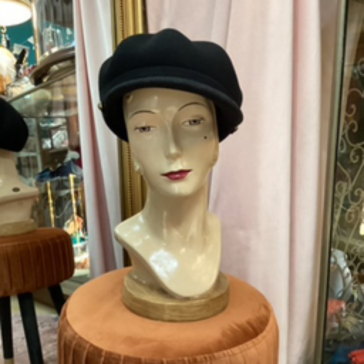 Gianna Wool Felt Hat - Black