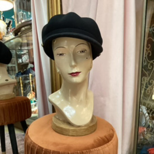 Gianna Wool Felt Hat - Black
