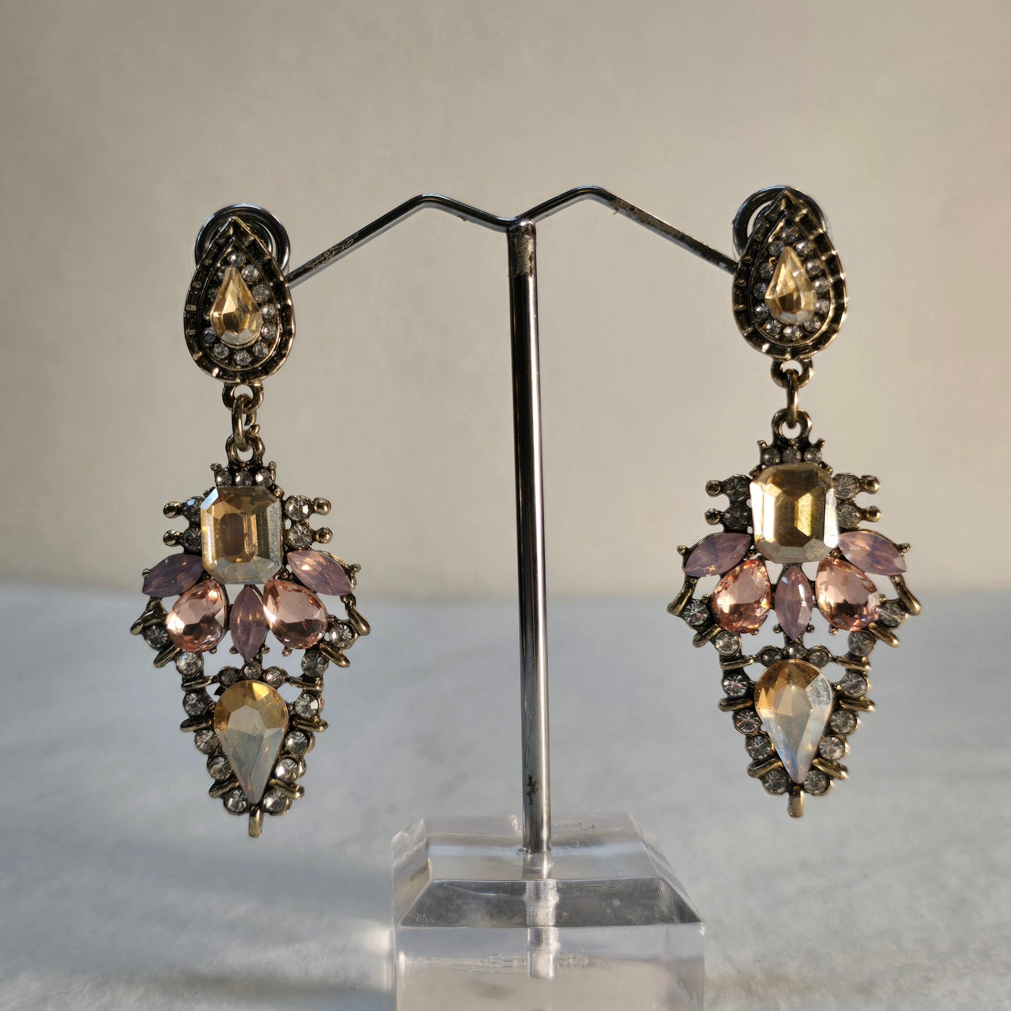 OS Peach and Gold Earrings