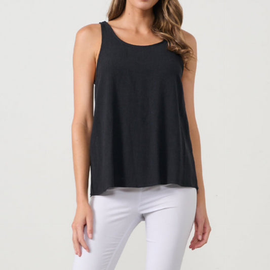 2 Way Tank Top Black