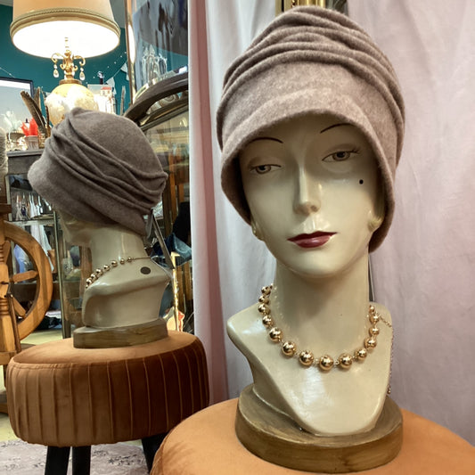 Wool Felt Hat or Beanie Pale Pink