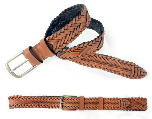 Woven Belt 35mm - Tan